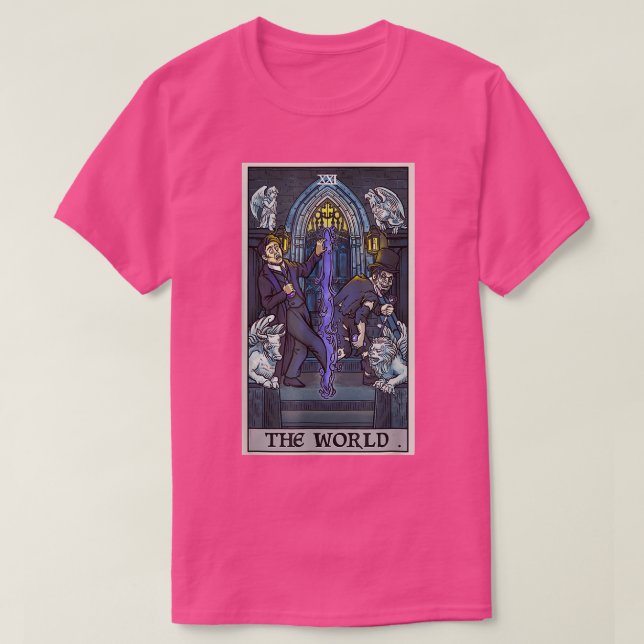 World Tarot Card dr Jekyll Hyde Halloween S T Shirt (Design framsida)