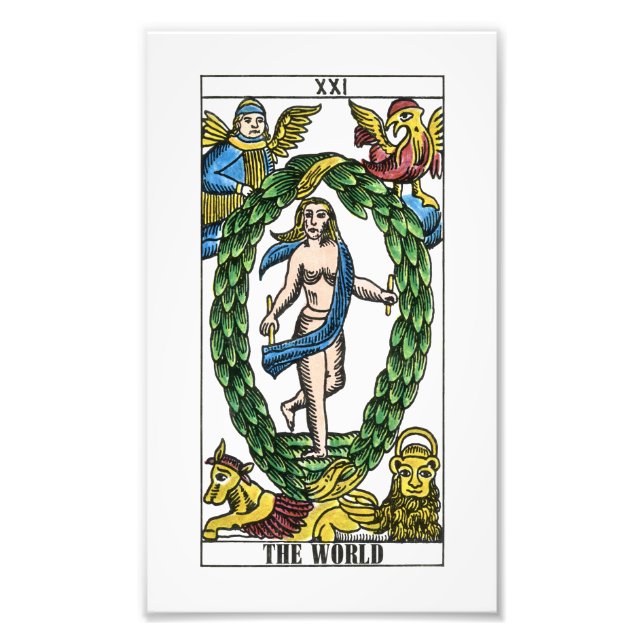 World Tarot Card Fototryck (Framsidan)