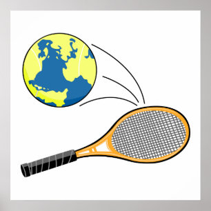 World tennis sportdesign poster