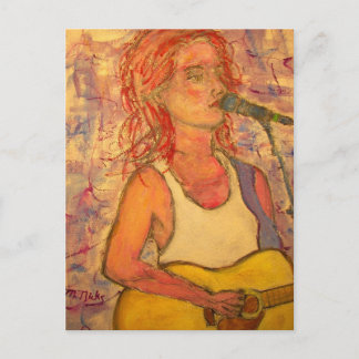 World Tour Acoustic Girl Vykort