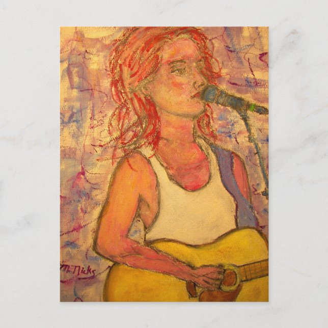 World Tour Acoustic Girl Vykort (Framsida)