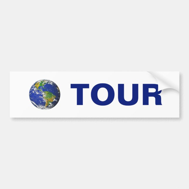 World Tour on White Bildekal (Framsidan)
