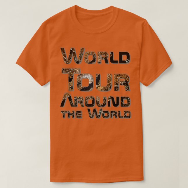 World Tour Värld runt T Shirt (Design framsida)