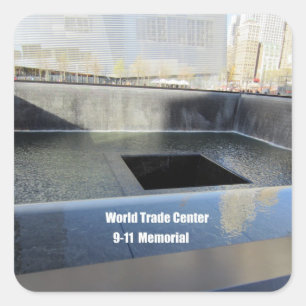 World Trade Center, 9/11 Memorial Fyrkantigt Klistermärke