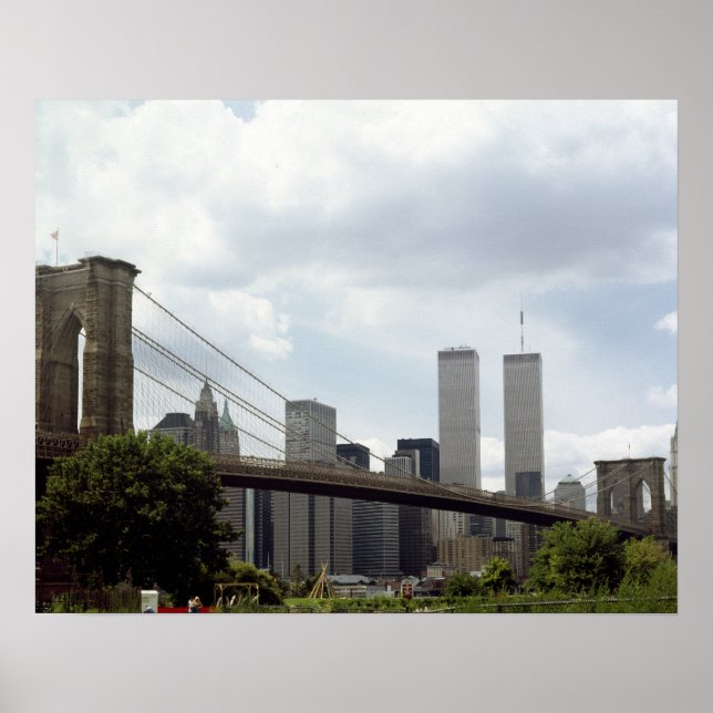 World Trade Center, Brooklyn Bridge, New York Poster (Framsidan)