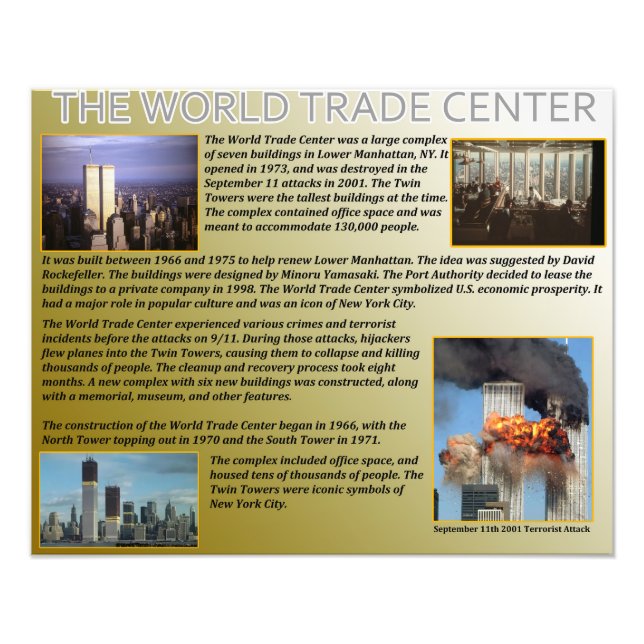 World Trade Center Fototryck (Framsidan)