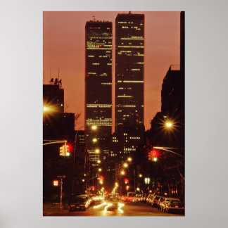 World Trade Center i Dusk Poster
