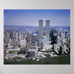 World Trade Center och NYC-skylinen Poster