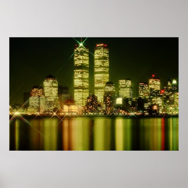 World Trade Center på natten Poster (Framsidan)