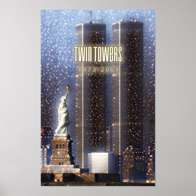 World Trade Center twin torn stilized Poster (Framsidan)