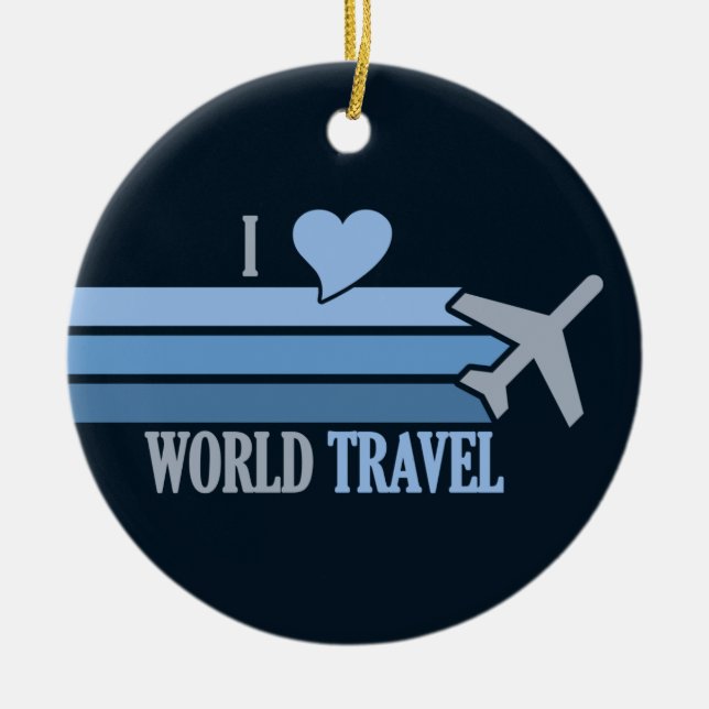 World Travel anpassningsbar ornament (Framsidan)