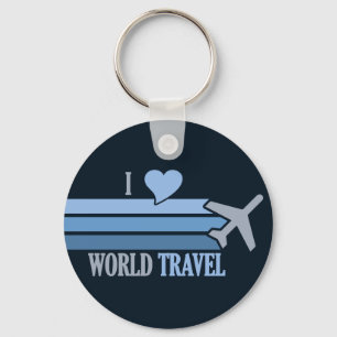 World Travel nyckelring
