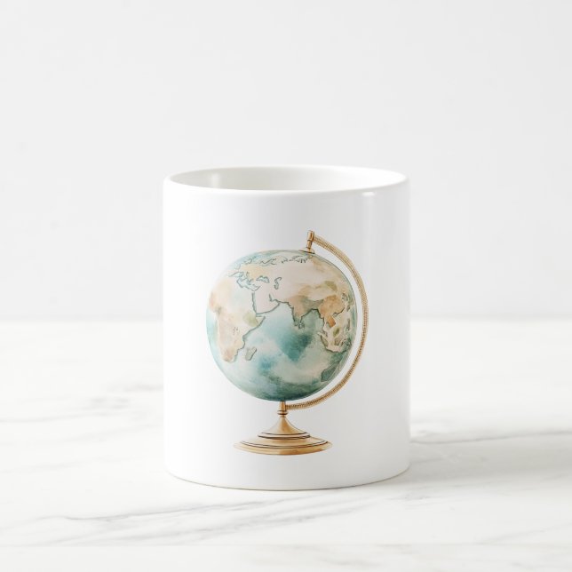 World Travel Places Globe Kaffemugg (Center)