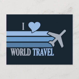 World Travel-vykort, anpassade Vykort