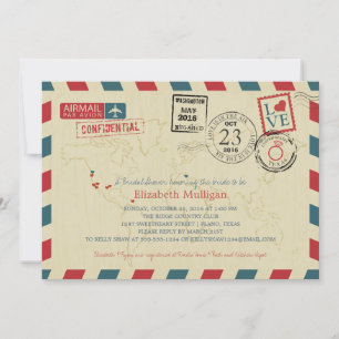 World Traveler Airmail   TEXAS-Möhippa Inbjudningar