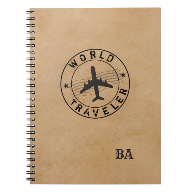 World Traveler (anpassade) Anteckningsbok (Framsidan)