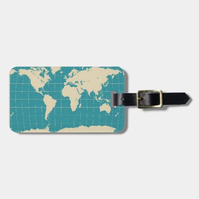 World Traveler Bagagebricka (Horisontell Framsida)