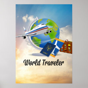 World Traveler - Design #2 Poster
