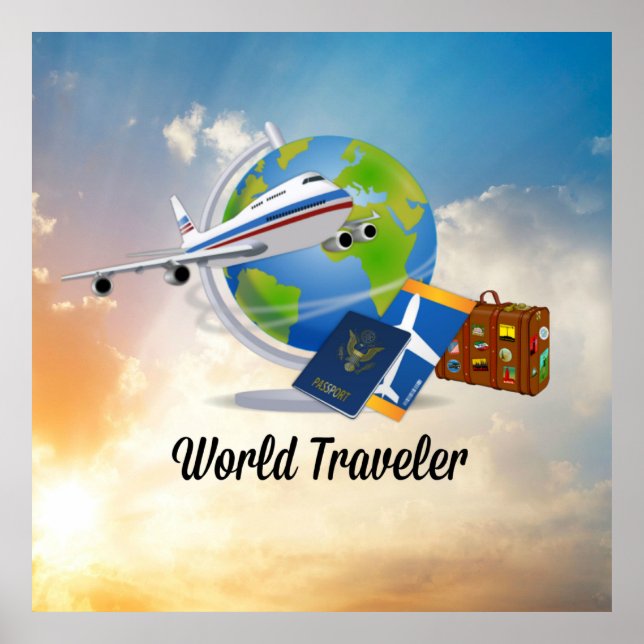 World Traveler, Design 2, Poster (Framsidan)