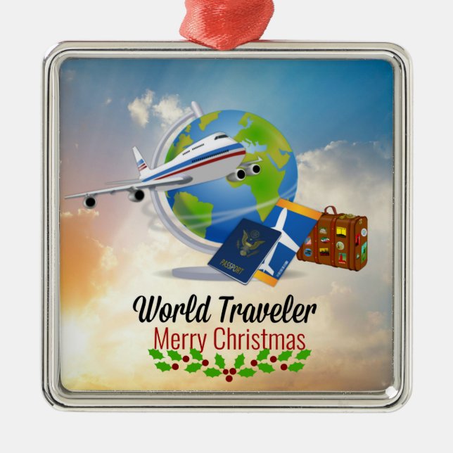 World Traveler, God jul, Julgransprydnad Metall (Framsidan)