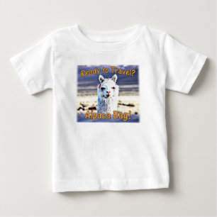 World Traveler - Lustigt Alpaca Bag T Shirt