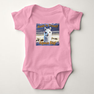 World Traveler - Lustigt Alpaca Bag T Shirt