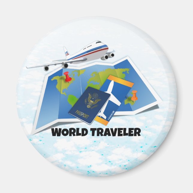 World Traveler Magnet (Framsidan)