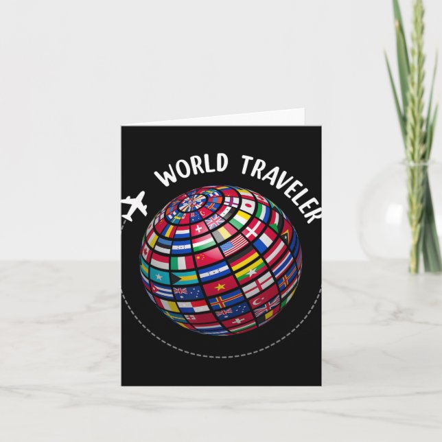 World Traveler Map, World Flags Traveler, Countrie Kort (Framsida)
