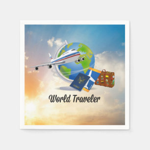 World Traveler, packad och redo att åka Pappersservett