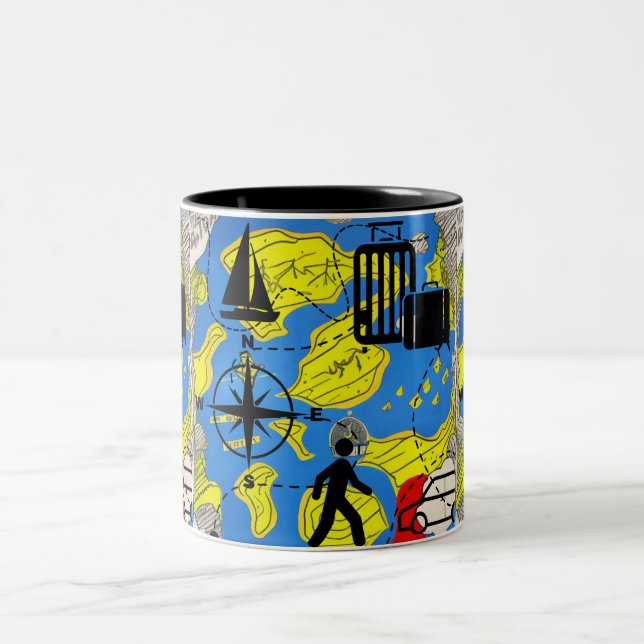 World Traveler Två-Tonad Mugg (Center)