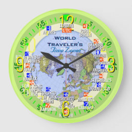 World Traveler's Time Zon Business Stor Klocka