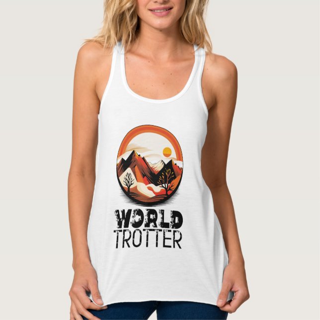 World Trotter - Aventura en el Horizonte Linne Med Racerback (Framsida)