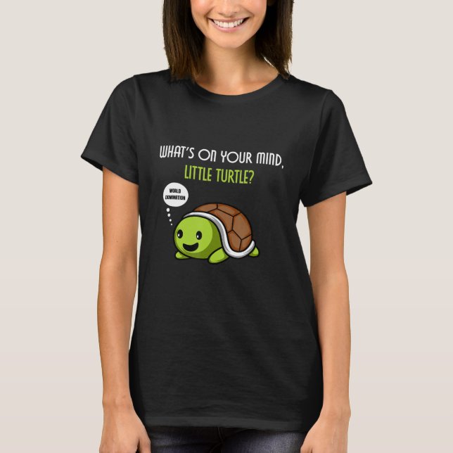 World Turtle Domination Turtle Owner T Shirt (Framsida)