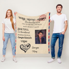 World Underbarare Grandma Fleece Blanket