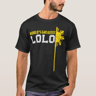 World Underbarare Lolo Filipino Grandpa-militären T Shirt