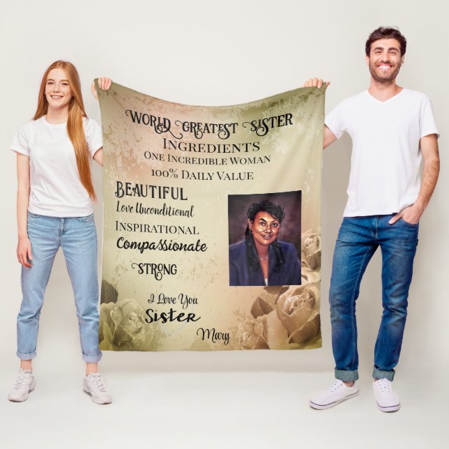 World Underbarare Sister Fleece Blanket (På plats)