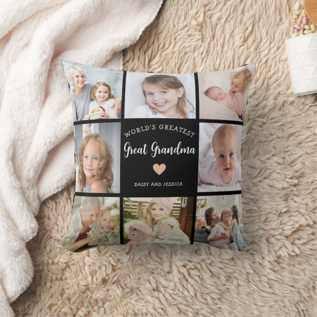 World Underbarare Underbar Grandma Modern Photo Co Kudde (Filt)