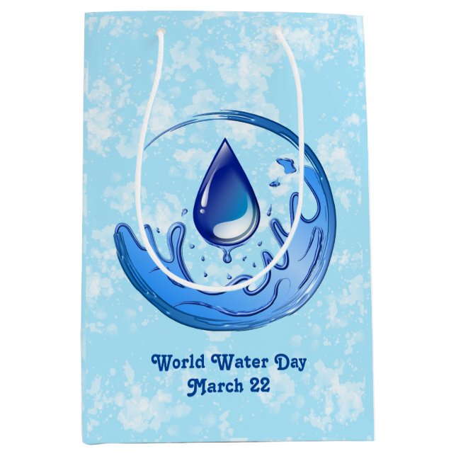 World Vatten Day Spara Vatten Spara Earth (Framsidan)