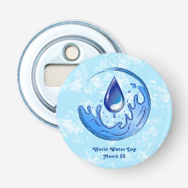 World Vatten Day Spara Vatten Spara Earth Flasköppnare