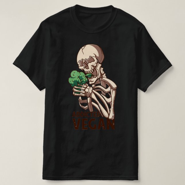 World Vegan day-lycklig World Vegan Day-the future T Shirt (Design framsida)