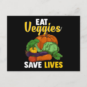 World Vegan day-lycklig World Vegan Day-the future Vykort