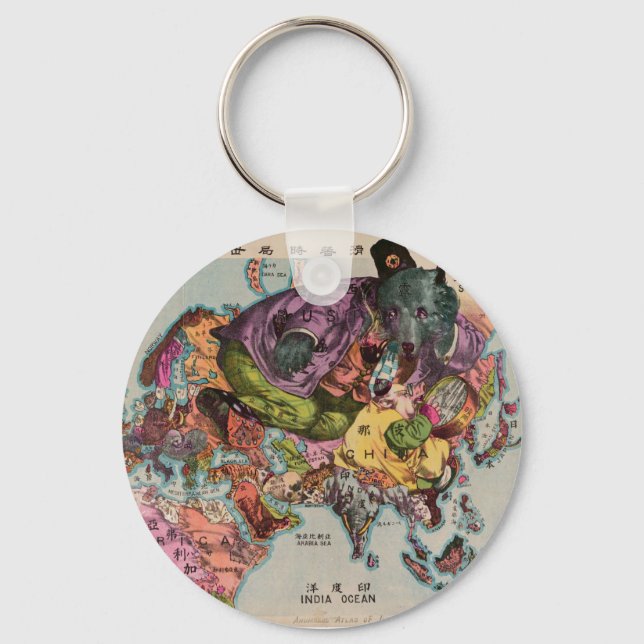 World View Karta 1900 Nyckelring (Framsida)