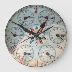 World Wall Clock Stor Klocka
