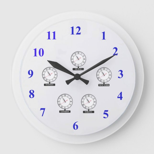 World Wall Clock Stor Klocka (Framsida)