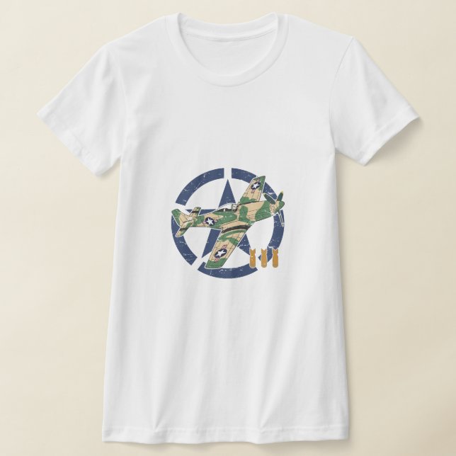 WORLD WAR II AIRCRAFT T SHIRT (Laydown)