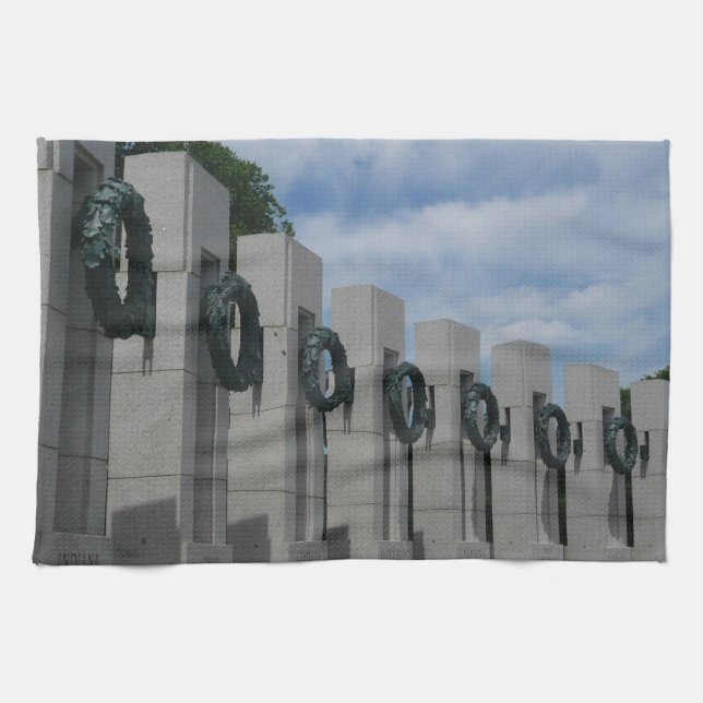 World War II Memorialkransar I Kökshandduk (Horisontell)