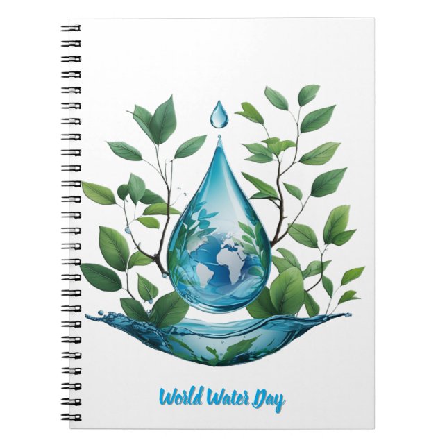 World Water Day Anteckningsbok (Framsidan)