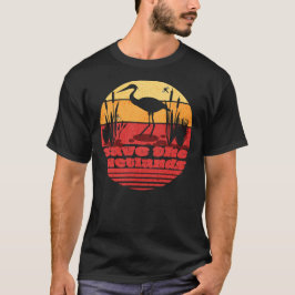World Wetlands Day Retro Sunset T Shirt