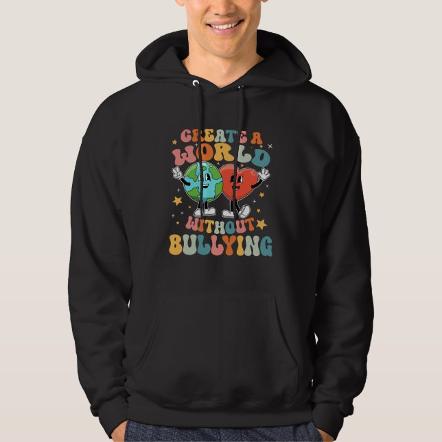 World without bullying Teacher Be Kind Unity Day K Hoodie (Framsida)