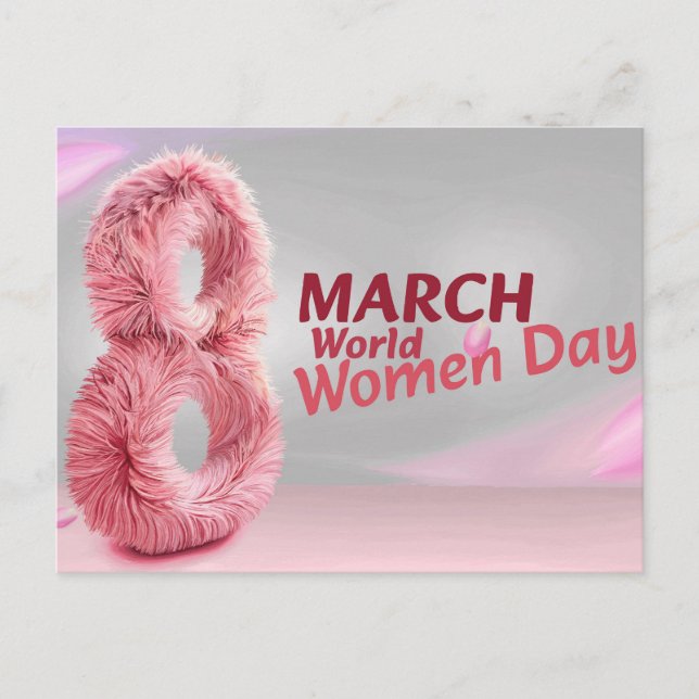 world woman day vykort (Framsida)